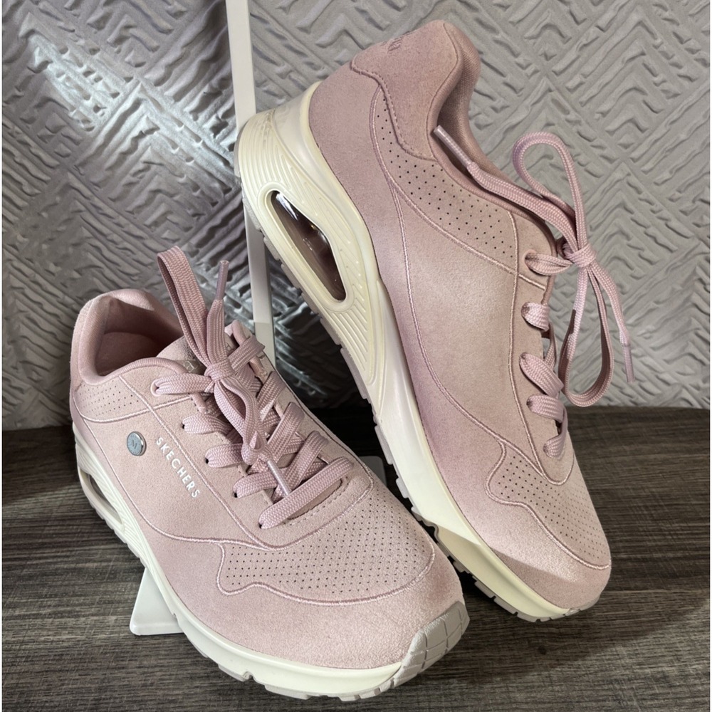 Skechers Martha Stewart Uno Suede Fashion Sneaker Air Cooled Memory Foam Size 9